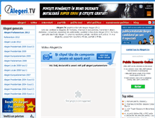 Tablet Screenshot of alegeri.tv